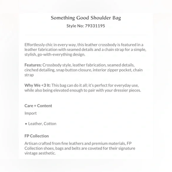 🆕 Free People Something Good leather shoulder bag in dusk coral - Picture 2 of 14